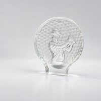 Trophée Sportif en Cristal Transparent Personnalisé en Forme Humaine – Gravure Personnalisée pour la Reconnaissance des Champions de Tournoi et des Athlètes