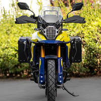 Sacoches latérales pour moto Suzuki V Strom 800DE, ensemble de trois valises avec alliage d'aluminium et support de fixation pour le tourisme d'aventure