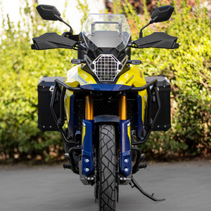 Borse Laterali per Moto Suzuki <span class=keywords><strong>V</strong></span> <span class=keywords><strong>Strom</strong></span> 800DE, Set di Tre Valigie con Lega di Alluminio e Supporto di Montaggio per Touring d'Avventura - Product Image 4
