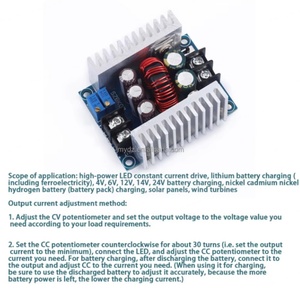 โมดูลแปลงไฟ DC-DC แบบสเต็ปดาวน์ 300W 20A พร้อมไดรเวอร์ LED กระแสคงที่ บอร์ดพัฒนาแหล่งจ่ายไฟ - Product Image 6