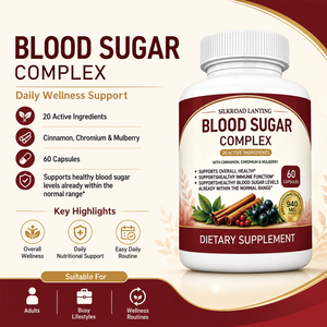Capsules de complément alimentaire pour adultes avec 20 ingrédients actifs, dont cannelle, chrome et mûrier - Product Image 4
