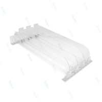 Poussoir pour boissons Organisateur de bouteilles Glissières à rouleaux d'alimentation par gravité Système de poussée d'étagères pour réfrigérateur Glissières d'étagères pour supermarchés