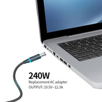 Chargeur d'ordinateur portable 240W 19.5V 12.3A 7.4*5.0MM adaptateur secteur chargeur Portable pour X15 R2,M17 R5