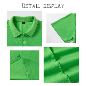 Soie personnalisée de haute qualité pour les T-shirts polo Rides résilientes Logo Boutons imprimés Chemises de golf en toile solide pour un usage quotidien - Product Image 2