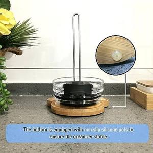 Vente en gros Boîte de rangement amovible en bambou pour couvercle de tasse Support de cuisine pour la maison et organisateur d'armoire pour céréales pour la cuisine - Product Image 6