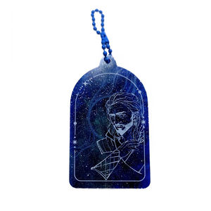 Özel karikatür Anime holografik anahtarlıklar promosyon özel Logo akrilik <span class=keywords><strong>Charms</strong></span> plastik özelleştirilmiş hediye baskı anahtarlık - Product Image 1