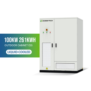 Todo en uno 125kw 261kwh Kit de gabinete de refrigeración líquida para exteriores 0.5c carga 8000 veces la vida útil del ciclo gabinete para exteriores - Product Image 2