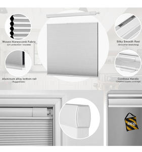 Tirai Seluler Tanpa Bor Tanpa Alat, Siang Malam, Tanpa Tali, Atas Bawah, Model Sarang Lebah, untuk Rumah - Product Image 4