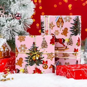 Yarcony Christmas <b>Wrapping</b> <b>Paper</b> 46.8 Sq Ft Single Side No Fading Gift Craft Holiday Wrap - Product Image 2