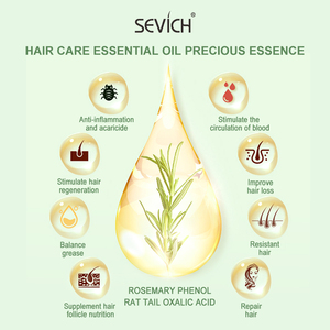 Riparare il cuoio capelluto crespo danneggiato cura dei capelli trattamento Anti-perdita crescita rapida siero all'olio di crescita dei capelli al rosmarino - Product Image 4