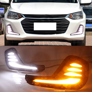 Estilo de coche LED DRL para Chevrolet Cavalier <span class=keywords><strong>Onix</strong></span> 2020 luces de circulación diurna señal de giro cubierta de lámpara <span class=keywords><strong>antiniebla</strong></span> - Product Image 5