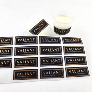Etiqueta Adhesiva Personalizada para Frascos de Velas Aromáticas, con Estampado en Caliente con Lámina Dorada - Product Image 3