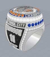 Maßgefertigter Klassischer 2026 New York Knicks Basketball-Meisterschafts-Gedenkring mit Tierdesign und Kanalset der Marke XH