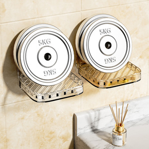 <b>Soap</b> <b>Dish</b> Acrylic Rectangular Self Drain Wall Mounted Bathroom <b>Soap</b> <b>Holder</b> Transparent White Light Green Amber Color - Product Image 2