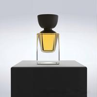 Flacon de parfum carré en verre 30ml-100ml avec pompe pulvérisatrice, fond épais transparent, format voyage, cosmétique, vente en gros, direct usine