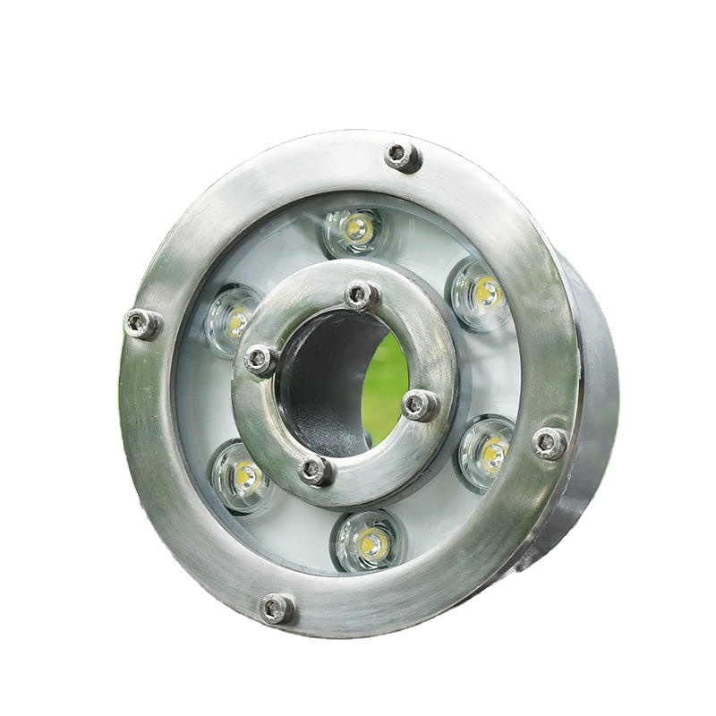 IP68 Waterproof Stainless Steel & Tempered Glass 6W/9W/12W RGB/RGBW LED Outdoor Underwater Fountain Lights for Pools