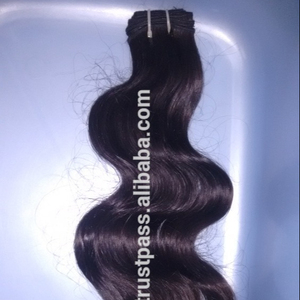 Cabello humano Remy Bk natural de alta calidad que teje sin enredos con 1B Afro Waves Best Temple Hair Lice-Free - Product Image 1