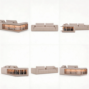 Large L Shape Italian High End Modern Luxury Sectional Leather <strong>Sofa</strong> Corner <strong>Sofas</strong> for Home Luxury - Product Image 5