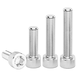 Tornillo hexagonal de acero inoxidable 304 con cabeza abombada, medidas métricas y en pulgadas, tornillo de cabeza hueca hexagonal, tornillo de extensión con rosca UNC/UNF - Product Image 4