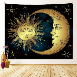 Tapiz Bohemio con Diseño <span class=keywords><strong>de</strong></span> Mandala, Bosque, Montaña, Psicodélico, Hippie, Brujería, Tarot, Unicornio, Dibujos Animados, Impresión Digital, 100% Poliéster - Product Image 3