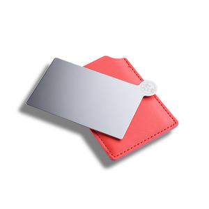 Promotional Gift Card Shape Cheap Small Stainless Steel <b>Compact</b> Makeup Pocket <b>Mirror</b> - Product Image 4