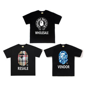 เสื้อยืด Bapei Clothing ผ้าฝ้าย 100% ดีไซน์เนอร์ไฮสตรีท มีสินค้าพร้อมส่งภายใน 3 วัน ทรงโอเวอร์ไซส์สำหรับผู้ชาย เสื้อยืดสตรีทแวร์ - Product Image 1