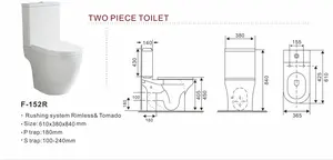 15YRS OEM/ODM expérience usine s-trap vitreux Siphon Jet rinçage allongé monté au sol salle de bain blanc cuvette de toilette