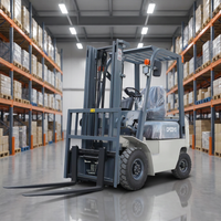 Kostenloser Versand 1500kg 2-Rad-Antrieb Diesel-Gabelstapler, Kompakter Kleiner Wendekreis, CE-Zertifizierter Fabrik-Frachtstapler