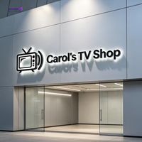 Letrero 3D Personalizado con Iluminación LED Acrílica, Letras de Canal de Acero Inoxidable Gruesas, Letrero Comercial para Exteriores, Logotipo para Pared de Edificio de Oficinas