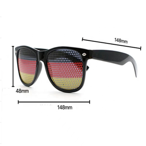 Bandera nacional Gafas de Sol de plástico World Football Basketball Baseball Game Fans Decor Pinhole <span class=keywords><strong>Thanksgiving</strong></span> Eyewear Party Decor - Product Image 2