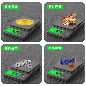 Balance électronique miniature Changxie, précision 0,01 g, avec couvercle, balance à bijoux portable, écran LED rectangulaire, alimentée par piles - Product Image 5