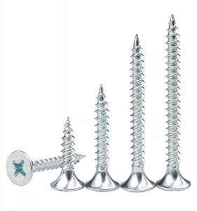 Tornillos para paneles <span class=keywords><strong>de</strong></span> yeso <span class=keywords><strong>de</strong></span> acero al carbono 3,5x25mm Grado 8 Phillips <span class=keywords><strong>Drive</strong></span> Zinc plateado para aplicaciones <span class=keywords><strong>de</strong></span> servicio pesado - Product Image 1