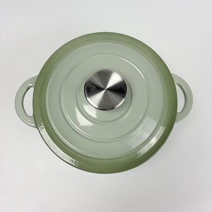 <span class=keywords><strong>Cocotte</strong></span> <span class=keywords><strong>en</strong></span> <span class=keywords><strong>fonte</strong></span> émaillée classique avec couvercle, antiadhésive, pour four, induction et gaz - Product Image 3