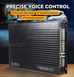 เครื่องขยายเสียงรถยนต์ 12V 7900W 4 แชนแนล เครื่องเสียงรถยนต์ทรงพลัง ซับวูฟเฟอร์ อลูมิเนียมอัลลอยด์ เครื่องขยายเสียงสเตอริโอในรถยนต์ - Product Image 2