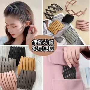 ربطة شعر بلاستيكية قابلة للطي وغير مرئية للأطفال مع مشبك شعر ومشط أسنان، مجموعة صيفية للحفلات - Product Image 2