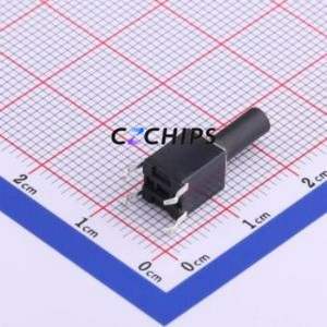 K2-6645DP-X4SW-04 Tactile Switch Through hole Component (THT)-4P,6x6mm Switch 2.5N Through Hole 6mm 6mm - Product Image 2