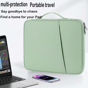 Nouveauté : Housse pour ordinateur portable 11 pouces et 13 pouces, étui pour tablettes <span class=keywords><strong>iPad</strong></span> Air, <span class=keywords><strong>pochette</strong></span> de rangement portable pour ordinateur portable, sac pour clavier et documents - Product Image 1