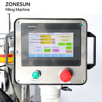 ZONESUN ZS-LG2C automatique Servo pompe à Piston cosmétiques 2 couleurs fond de teint brillant à lèvres pâte chauffage mélange tourbillon Machine de remplissage