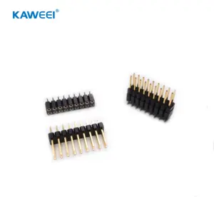 Gold 2U Double Row 1.27mm 1.5mm 2.0mm 2.54mm 2-40Pin Pin Header PCB Connector Pin Header