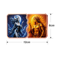 Barre de cuivre fin .999 de 5 AVDP, ensemble de puzzle Oracul de l'Orage et Oracul de la Lune, lingot de cuivre de collection de 10 oz sur le thème de la mythologie grecque