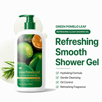 Gel Douche Purifiant et Hydratant OEM aux Feuilles de Pomelo Vert, Contrôle du Sébum, Soin Corporel, Marque Privée