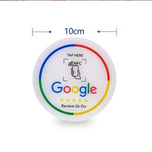 NFC Google Review Epoxy Sticker/Placa de comentarios para tarjeta de visita 13,56 MHz para Window Ins/<span class=keywords><strong>Facebook</strong></span>/Yelp/Tripadvisor/Snapchat/ - Product Image 2