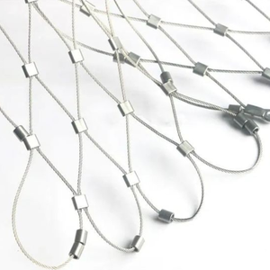 Özel kesme hizmeti ile büyük açık kuş Aviary paslanmaz çelik tel halat örgü kafes dokuma tekniği - Product Image 1