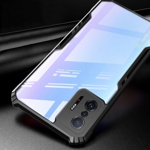 Custodia Ibrida Antiurto in TPU e PC per Xiaomi <span class=keywords><strong>Mi</strong></span> 11 Lite 11 Ultra <span class=keywords><strong>11T</strong></span> 12 <span class=keywords><strong>Pro</strong></span> con <span class=keywords><strong>Cover</strong></span> Posteriore Trasparente - Product Image 3