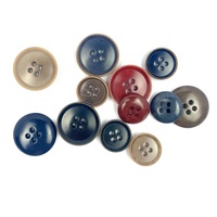 Kancing Baju 4 Lubang dari Kulit Kacang Corozo Asli Alami, Model Flatback untuk Pakaian Kasual, Penggunaan Dekoratif Berpola WIKO CZ00145-1