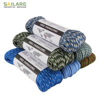 Cordon de parachute tressé en nylon de type III, 7 brins, 4 mm, paracorde personnalisé 550, pour équipement tactique