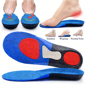 Semelles orthopédiques en gel <span class=keywords><strong>pour</strong></span> talon, soutien de la voûte plantaire, soulagement de la fasciite plantaire, amortissement des chocs, coussin en mousse à mémoire de forme <span class=keywords><strong>pour</strong></span> hommes et femmes, <span class=keywords><strong>pour</strong></span> le travail - Product Image 1
