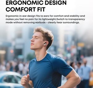 Custom Audifonos Gaming Wireless Earphones 26h Playtime ANC Noise Cancelling Earbuds 6.0 HiFi Ecouteur Headphones - Product Image 4