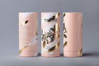 Cylindre en carton personnalisé, boîte d'emballage en papier, design rond de qualité alimentaire, pour le thé, le café en grains, vente en gros, 50 pièces