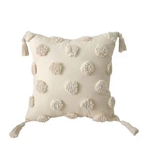 Coussin de canapé de salon style marocain en coton, modèle pour maison, chambre d'hôtes, hôtel, coussin décoratif de lit, coussin capitonné 30x30 cm - Product Image 4
